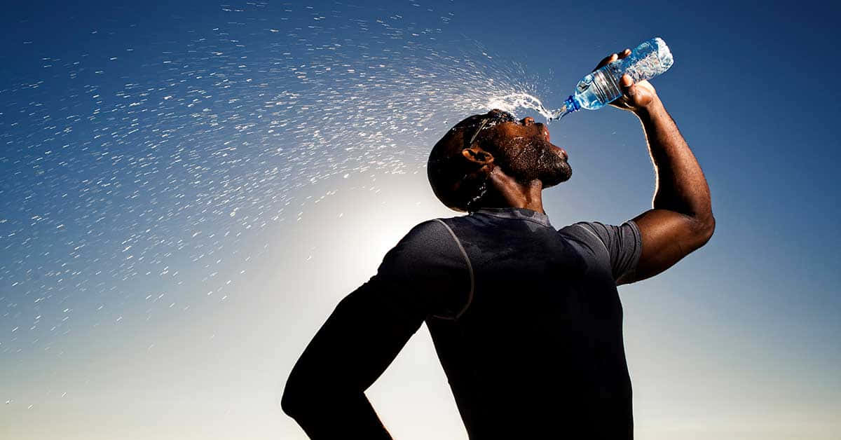 Water bottle and hydration during a workout