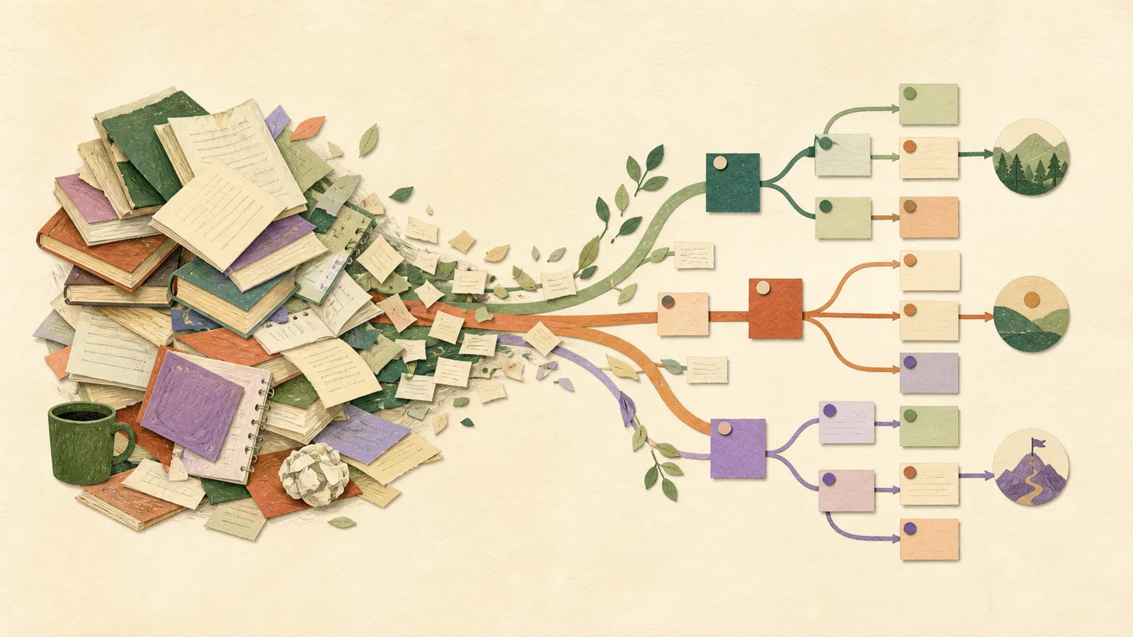 A large subject arranged into a clear map of smaller study steps